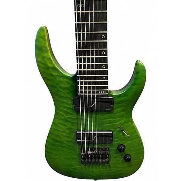 Used Legator N8SS Green Flame Solid Body Electric Guitar