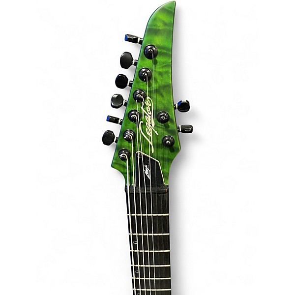 Used Legator N8SS Green Flame Solid Body Electric Guitar