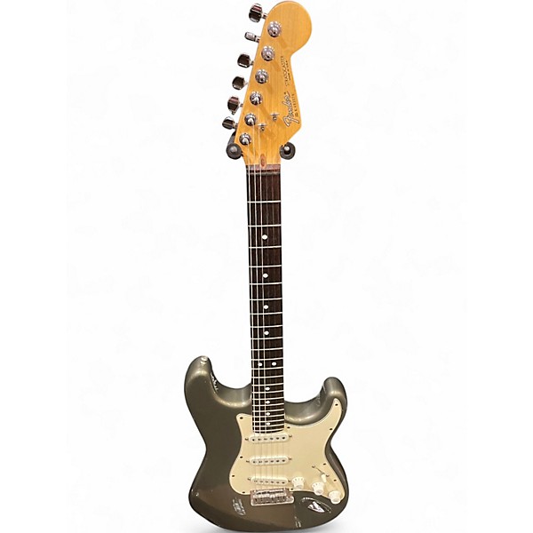 Vintage 1988 Fender American Standard Stratocaster Inca Silver Solid Body Electric Guitar
