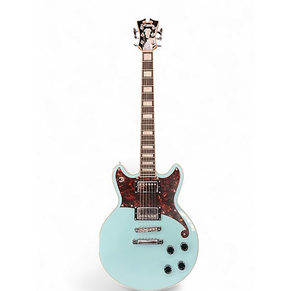 Used D'Angelico Premier Series sky blue Solid Body Electric Guitar