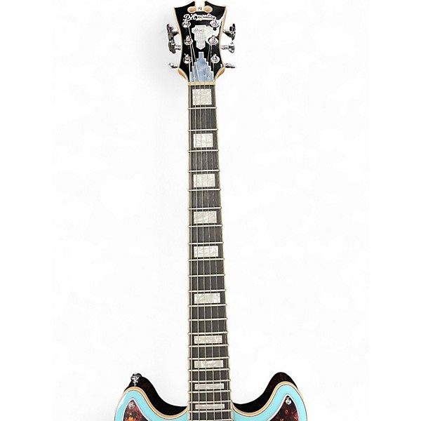 Used D'Angelico Premier Series sky blue Solid Body Electric Guitar