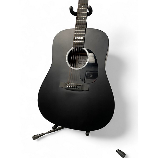 Used Martin DX Johnny Cash Black Acoustic Guitar Black
