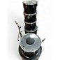 Vintage 1970s Ludwig 6 Piece Vistalite Black Drum Kit