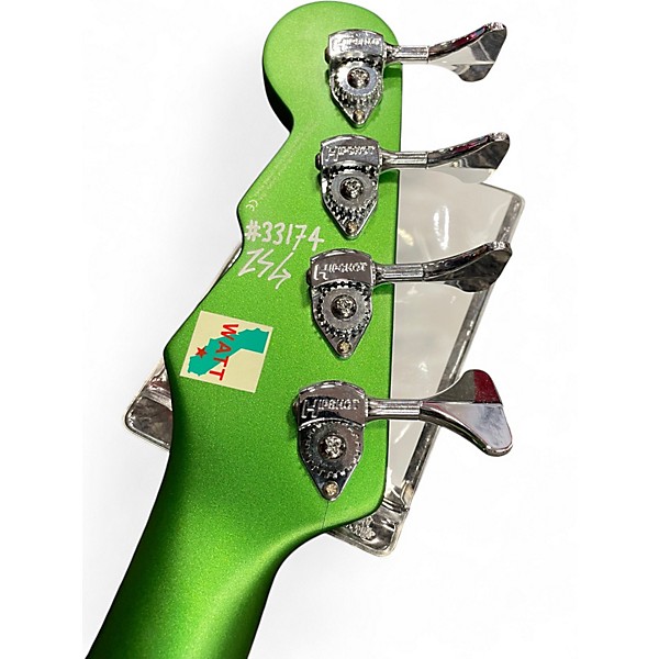 Used Reverend MIKE WATT WATT POWER Metallic Green Electric Bass Guitar