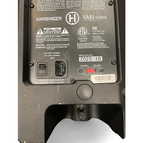Used Harbinger VARI V2408 Powered Speaker