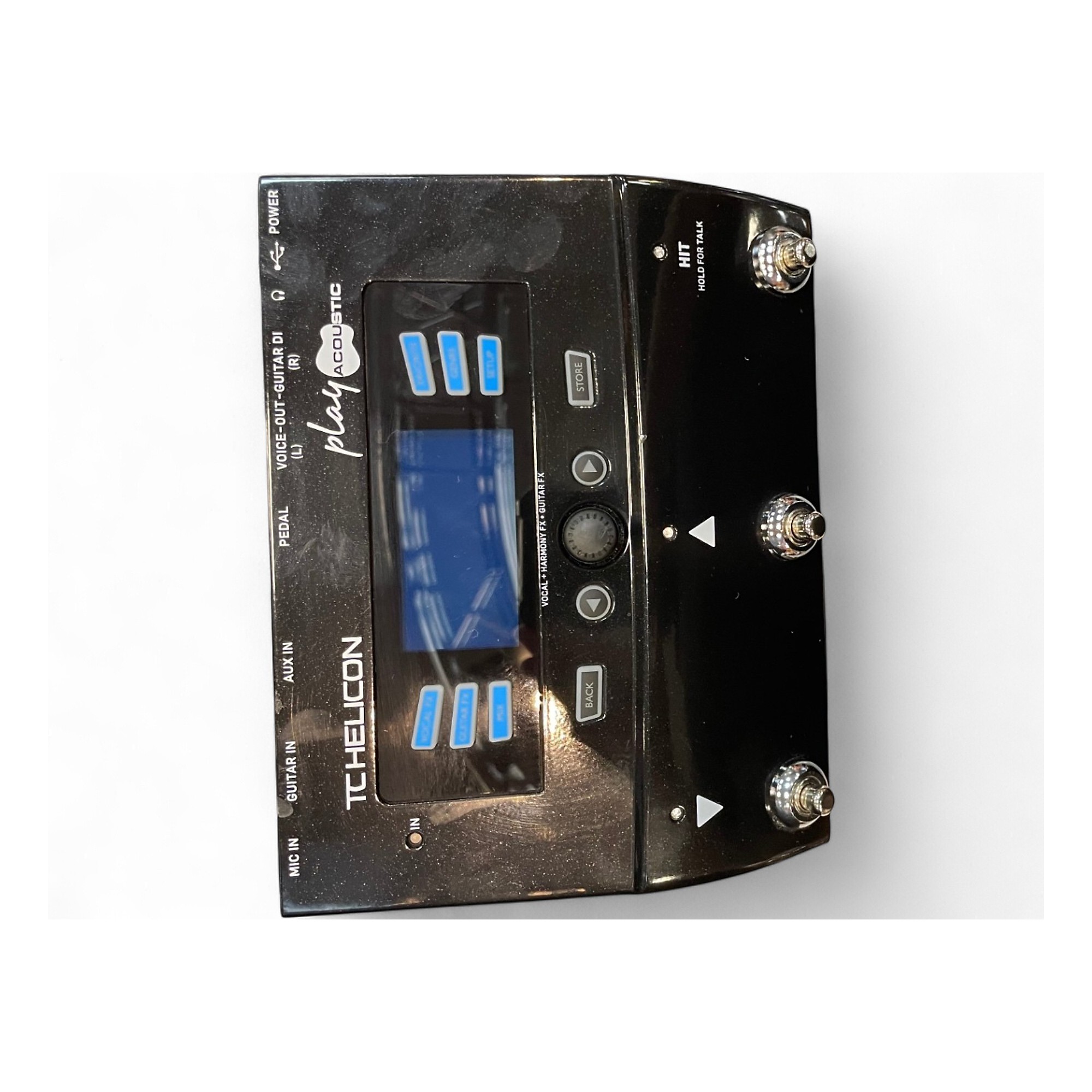 TC-HELICON Play Acoustic ギターエフェクター Amazon.com: TC Helicon PLAY ACOUSTIC 3-Button Vocal and