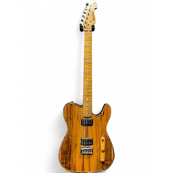 Used Walla Walla Maverick Honey Stain Solid Body Electric Guitar