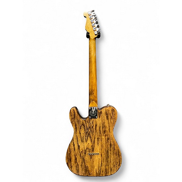 Used Walla Walla Maverick Honey Stain Solid Body Electric Guitar