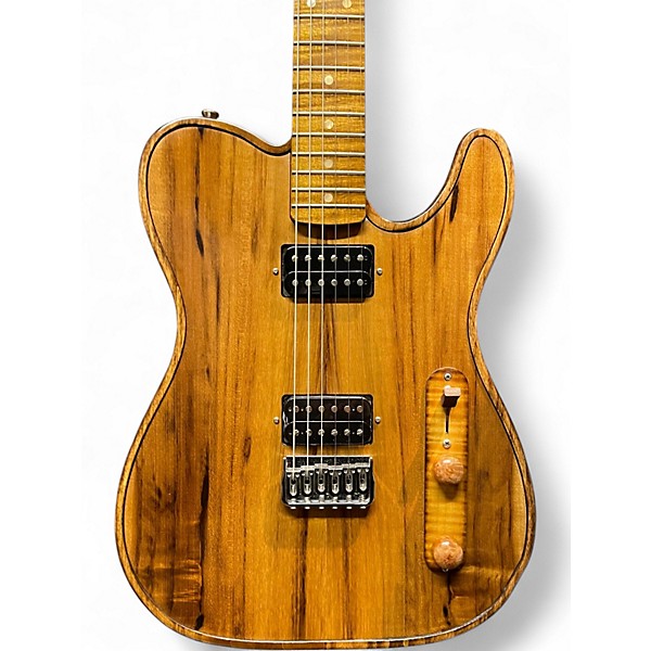 Used Walla Walla Maverick Honey Stain Solid Body Electric Guitar