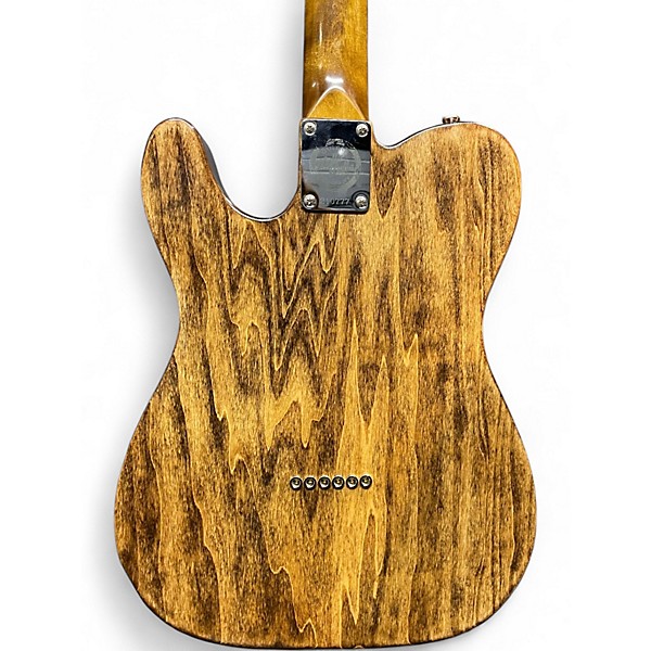 Used Walla Walla Maverick Honey Stain Solid Body Electric Guitar