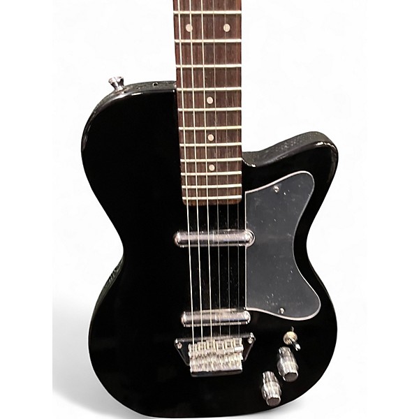 Used Silvertone U2 Black Solid Body Electric Guitar