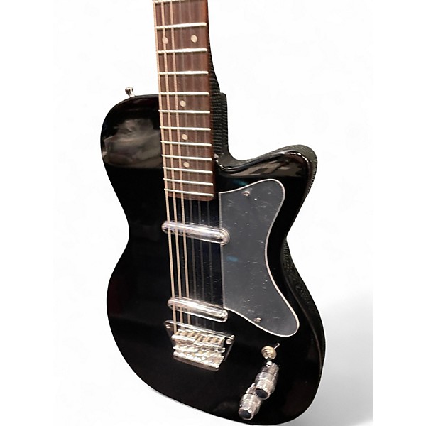Used Silvertone U2 Black Solid Body Electric Guitar