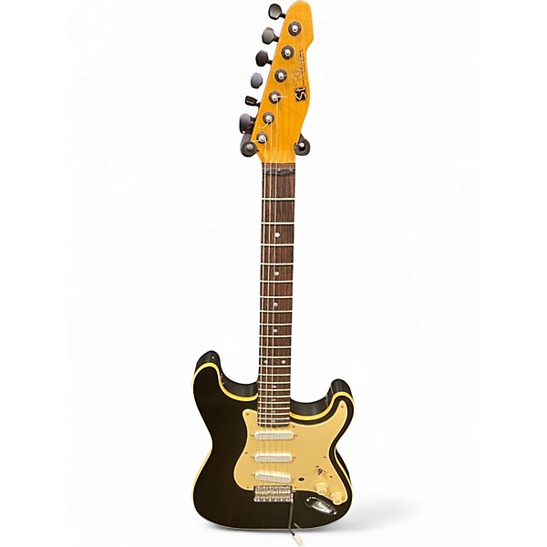 Used St Blues Blues King III Black Solid Body Electric Guitar