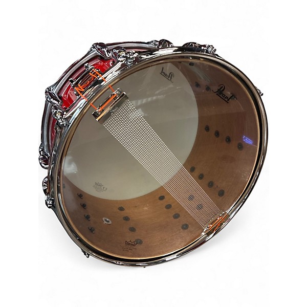 Used Pearl 8X14 Session Studio Select Snare Antique Crimson Burst Drum
