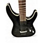 Used Schecter Guitar Research C1 Platinum Trans Black Solid Body Electric Guitar
