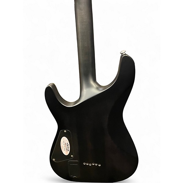 Used Schecter Guitar Research C1 Platinum Trans Black Solid Body Electric Guitar