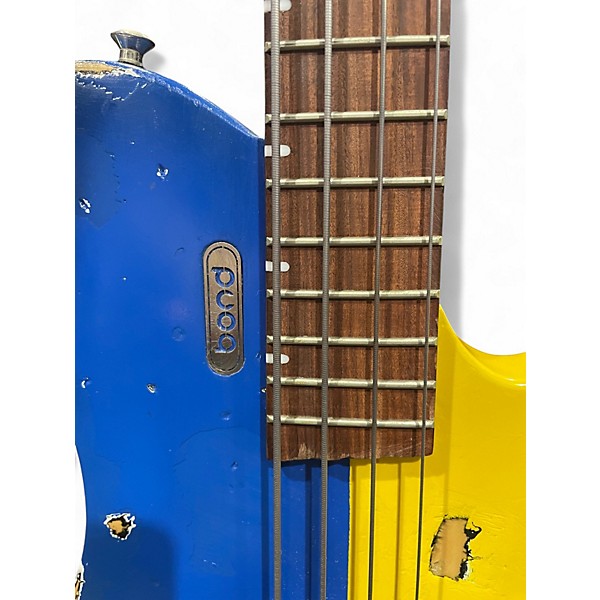 Used Bond Music Research RACCOON DELUXE UKRAINE BLUE YELLOW Electric Bass Guitar