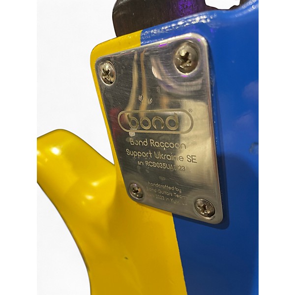 Used Bond Music Research RACCOON DELUXE UKRAINE BLUE YELLOW Electric Bass Guitar