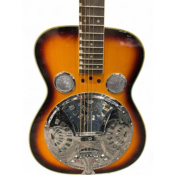 Vintage 2000s Regal Dobro Sunburst Resonator Guitar