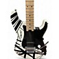 Used EVH Striped Series Black and White Solid Body Electric Guitar