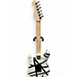 Used EVH Striped Series Black and White Solid Body Electric Guitar