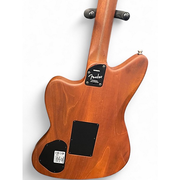 Used Fender American Acoustasonic jazzmaster Natural Acoustic Electric Guitar