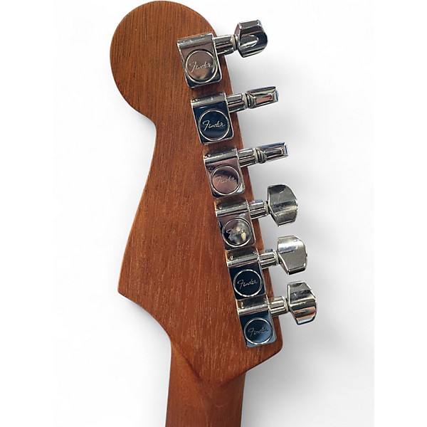 Used Fender American Acoustasonic jazzmaster Natural Acoustic Electric Guitar