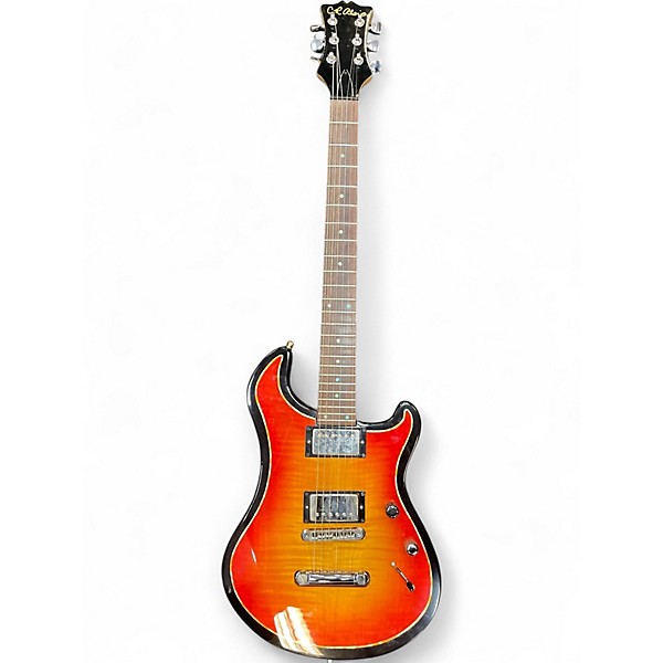 Used C. R. Alsip DOUBLE CUT Sunrise Tea Burst Solid Body Electric Guitar