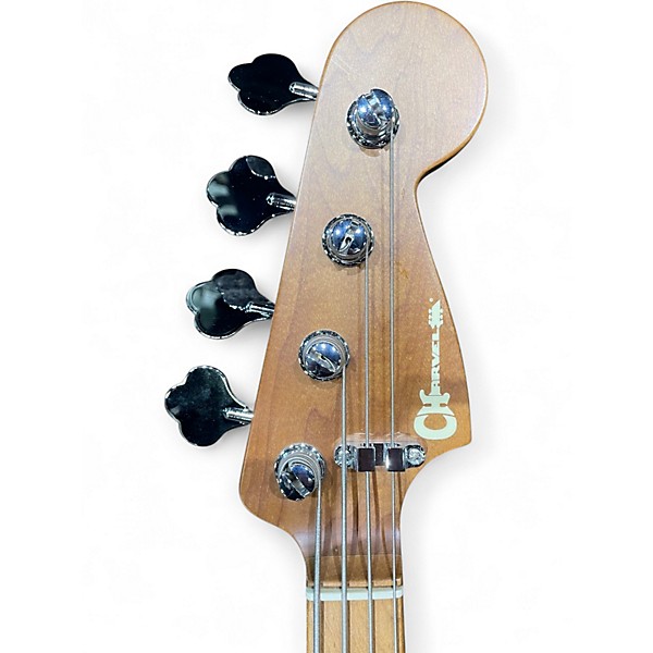 Used Charvel pro mod san dimas pj iv Metallic Silver Electric Bass Guitar