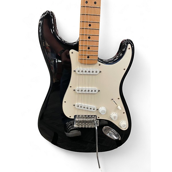 Used Fender Player Stratocaster Black Solid Body Electric Guitar