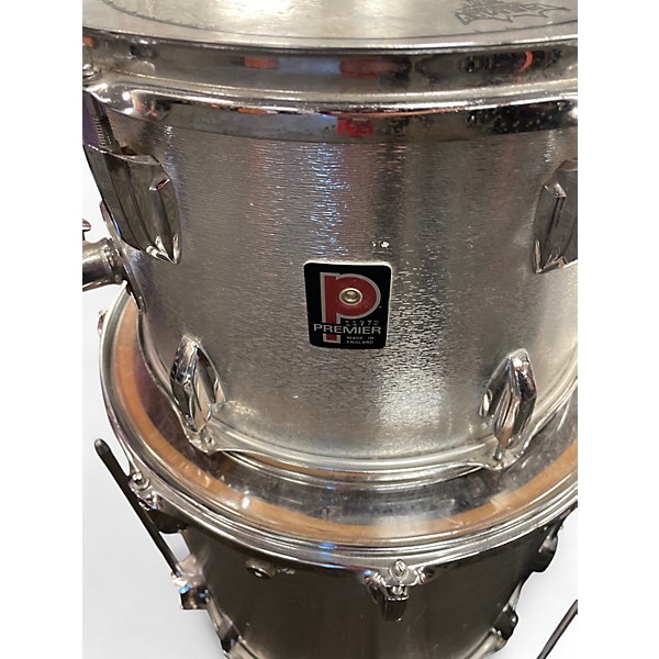Used 1970s Premier 3 Piece Elite Silver Drum Kit