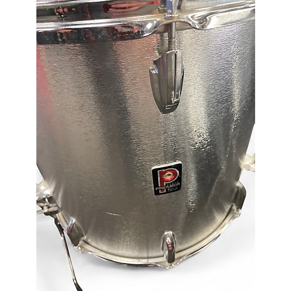 Used 1970s Premier 3 Piece Elite Silver Drum Kit