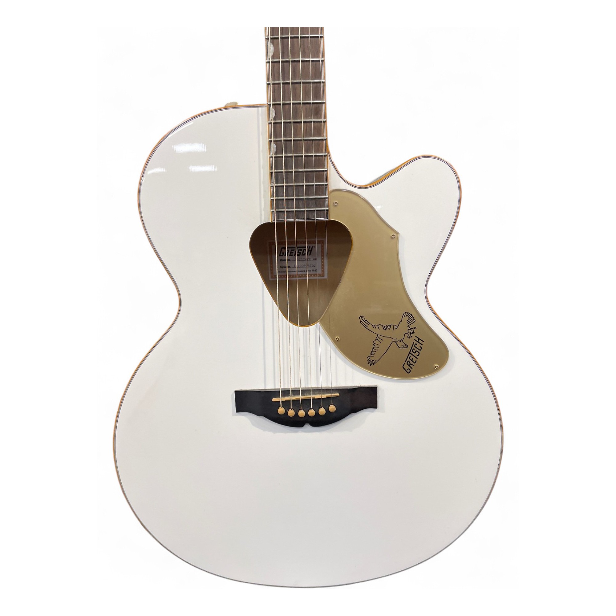 Used Gretsch Guitars G5022CWFE White Acoustic Electric Guitar