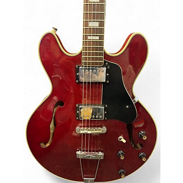 Used Aria EA200 Trans Red Hollow Body Electric Guitar