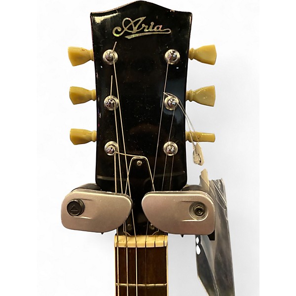 Used Aria EA200 Trans Red Hollow Body Electric Guitar