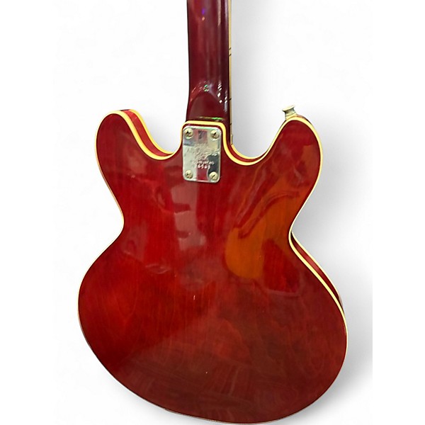 Used Aria EA200 Trans Red Hollow Body Electric Guitar