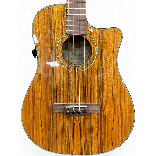 Used Fender VB Nat Natural Acoustic Bass Guitar