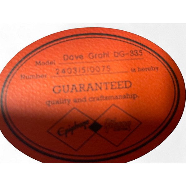 Used Epiphone dave grohl dg335 Blue Hollow Body Electric Guitar