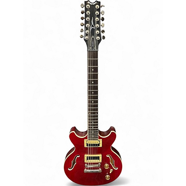 Used Dean SARASOTA RED QUILT Hollow Body Electric Guitar