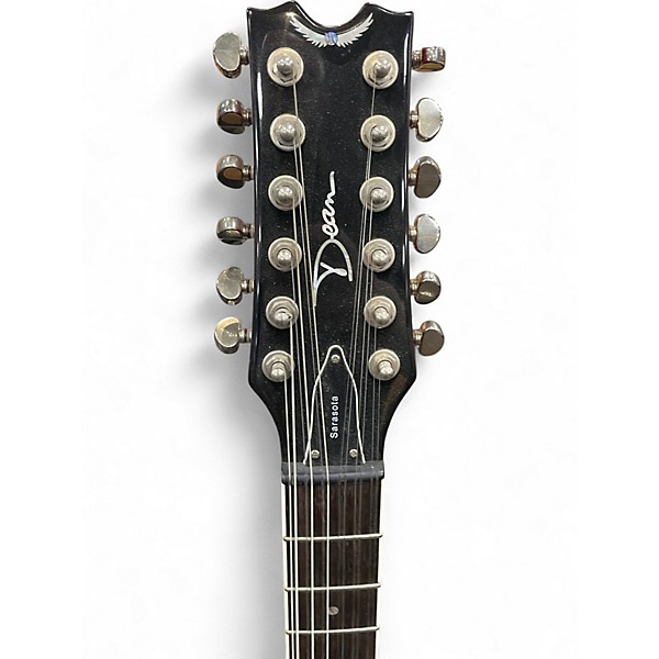 Used Dean SARASOTA RED QUILT Hollow Body Electric Guitar