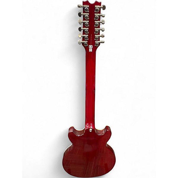 Used Dean SARASOTA RED QUILT Hollow Body Electric Guitar