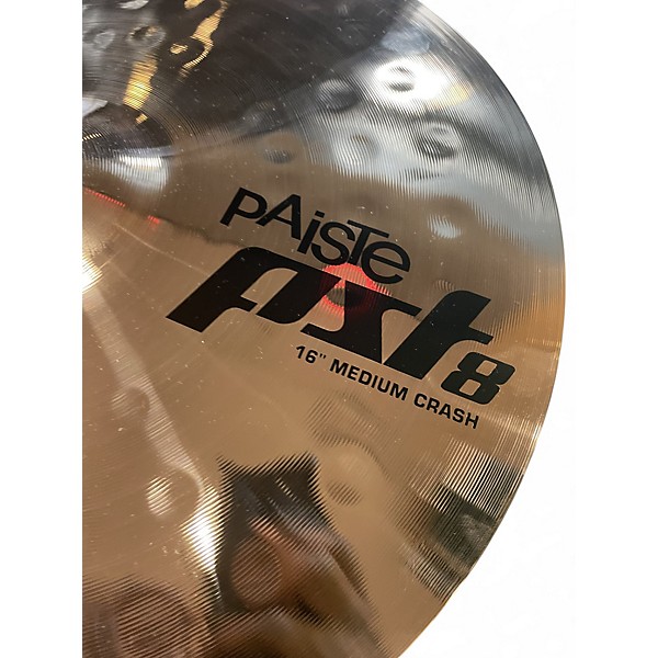 Used Paiste 16in PST8 Reflector Medium Crash Cymbal