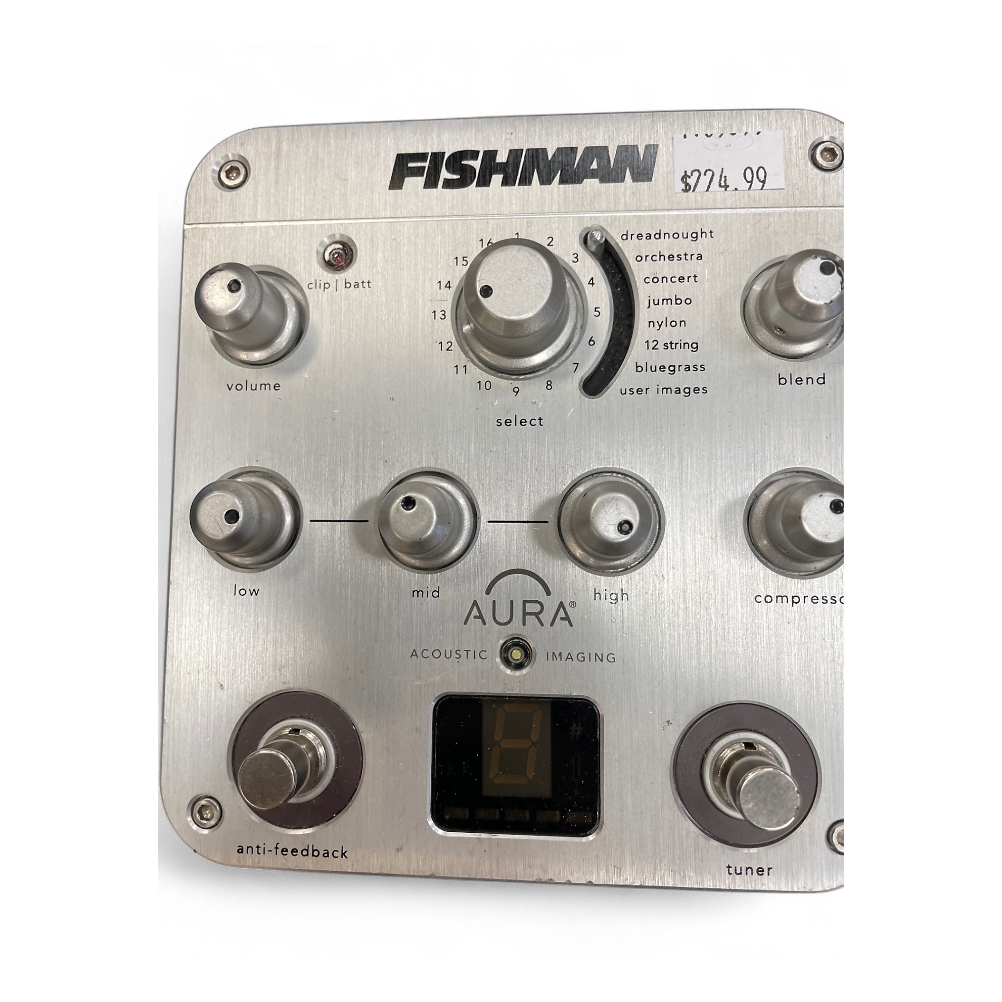 【ジャンク品】FISHMAN Aura Spectrum DI Fishman Aura Spectrum DI and Acoustic Guitar Preamp | Guitar
