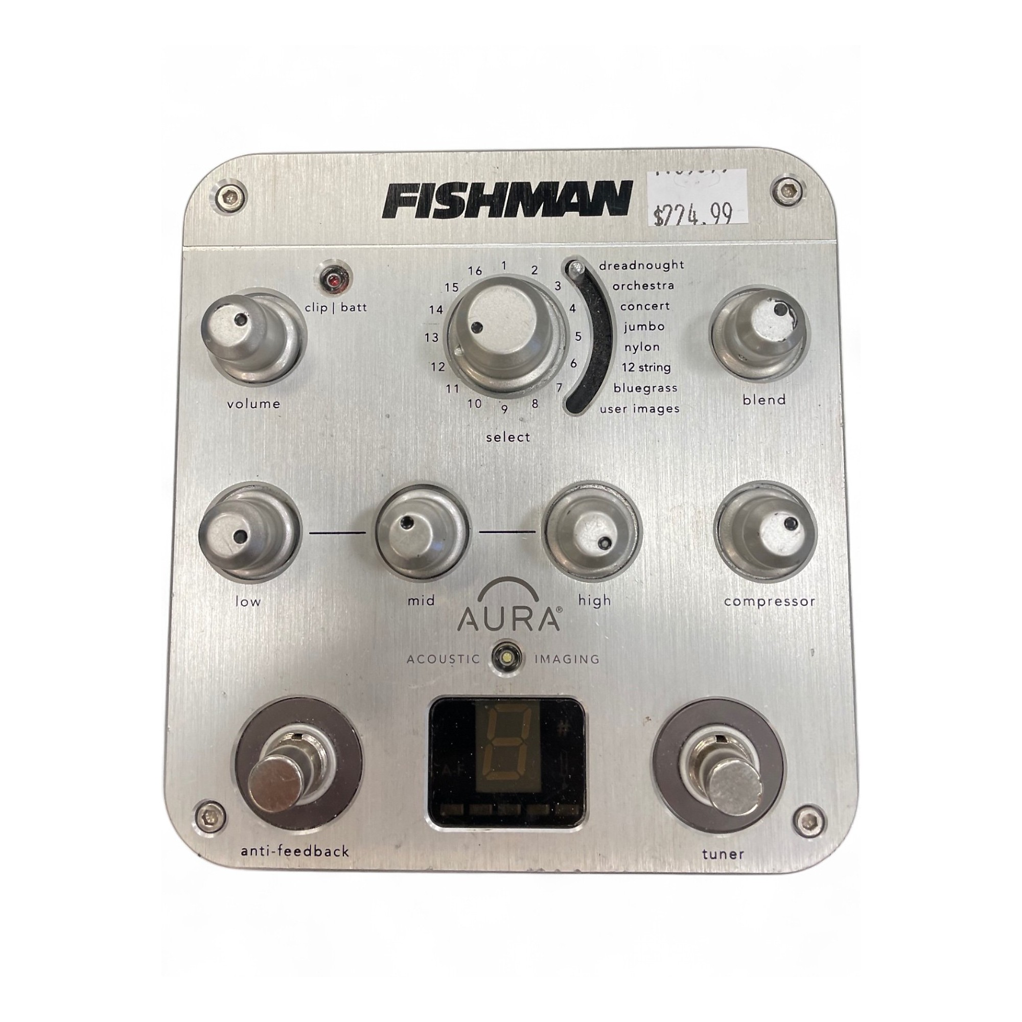 ギター FISHMAN AURA SPECTRUM DI Aura Spectrum DI Preamp