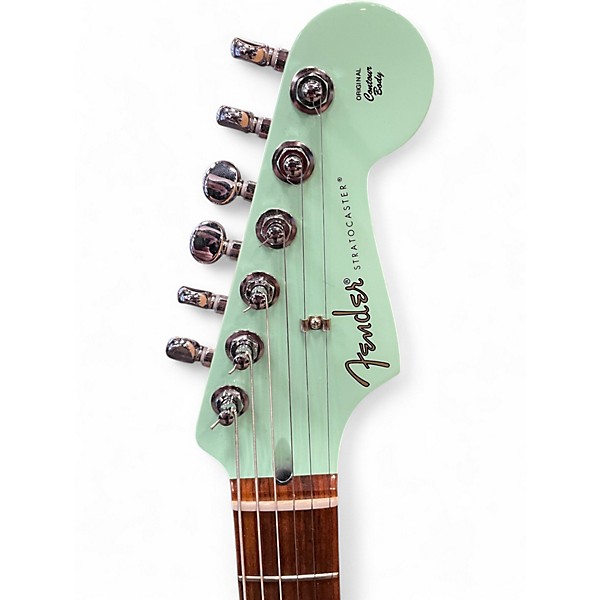 Used Fender Limited Edition Player Stratocaster Surf Green Solid Body Electric Guitar