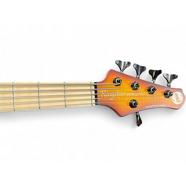 Used MTD KINGSTON SARATOGA DLX eep Cherry Burst Electric Bass Guitar