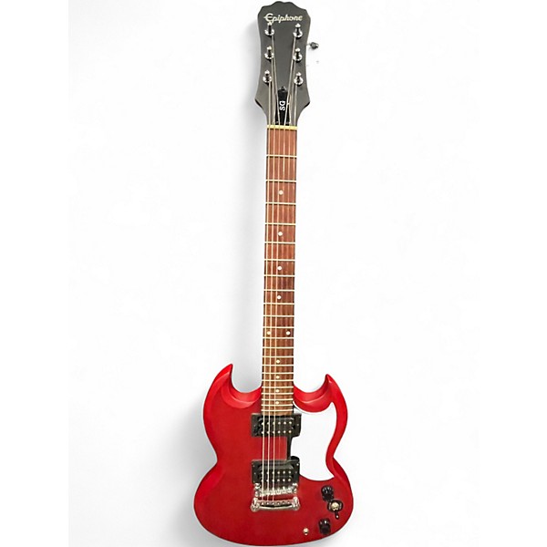 Used Epiphone SG Cherry Solid Body Electric Guitar