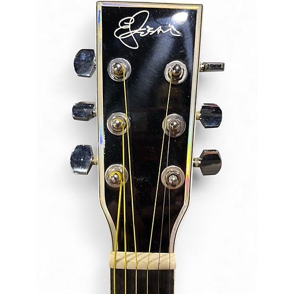 Used Esteban steel string cutaway black silver Black and Silver Acoustic Electric Guitar