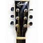 Used Esteban steel string cutaway black silver Black and Silver Acoustic Electric Guitar