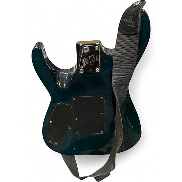 Used ESP ltd mh203 Blue Solid Body Electric Guitar